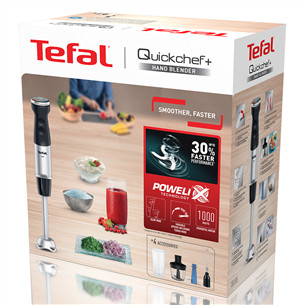 Tefal Quickchef+, 1000 W, stainless steel - Hand blender