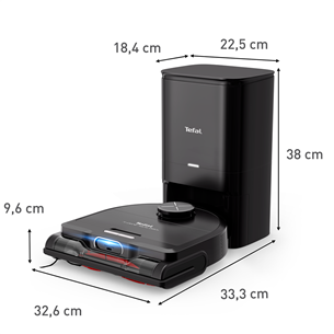 Tefal X-PLORER Serie 220+ Animal & Allergy, juodas - Dulkių siurblys robotas Prekė - RG9495