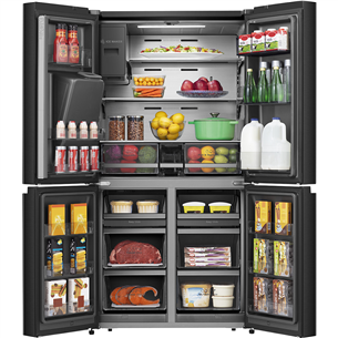 Hisense, Total NoFrost, 584 L, 179 cm, juodas - Šaldytuvas Prekė - RQ760N4SBFE