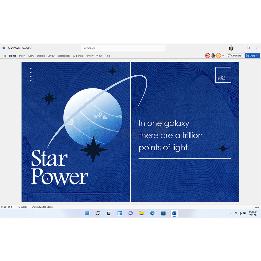 Microsoft 365 Family, 12-month subscription, 6 users / 5 devices, 1 TB OneDrive, ENG - Software Item - 6GQ-01897