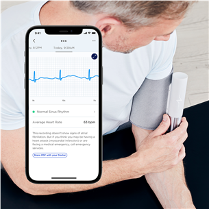 Withings BPM Core, pilkas - Išmanusis kraujospūdžio matuoklis + EKG