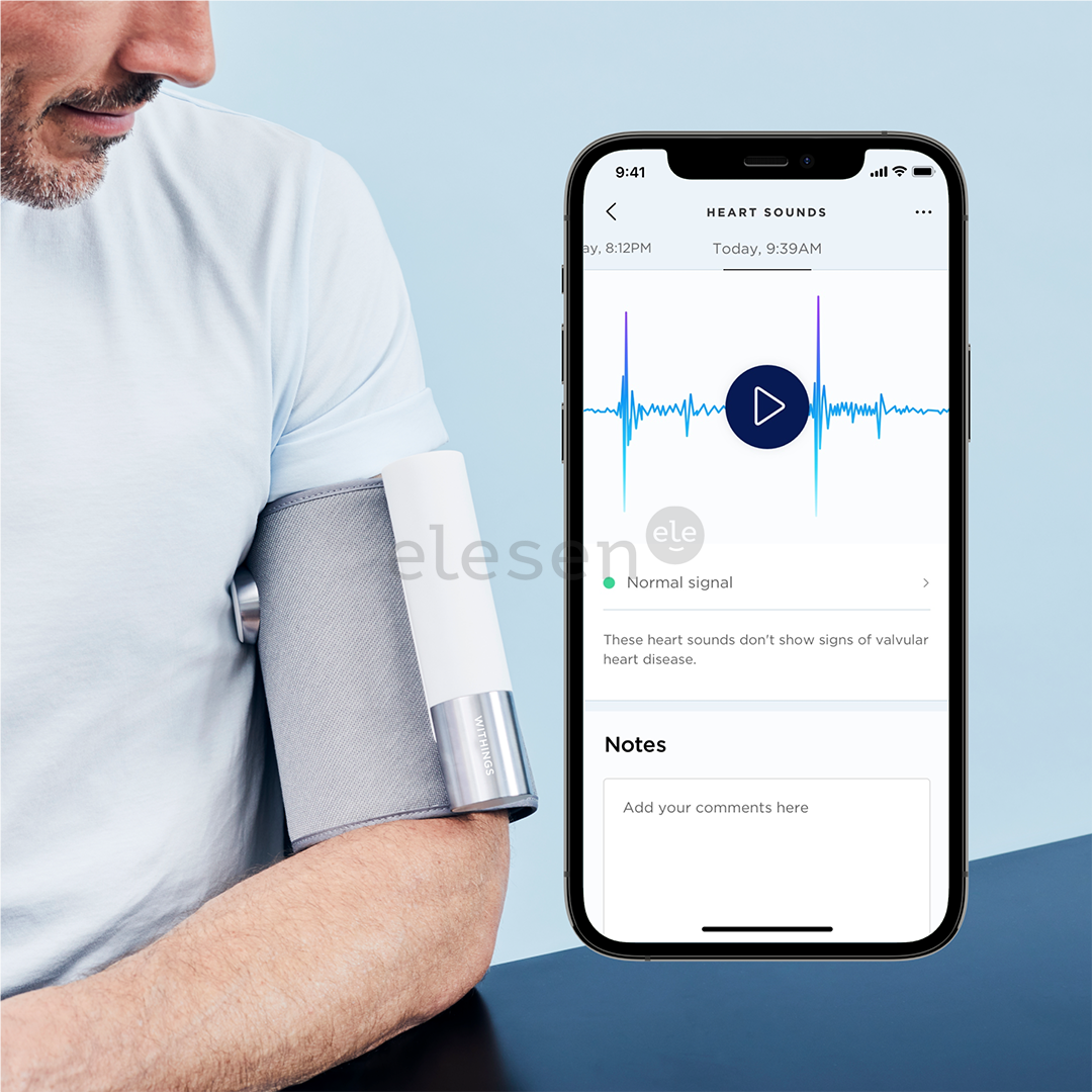 Withings BPM Core, pilkas - Išmanusis kraujospūdžio matuoklis + EKG