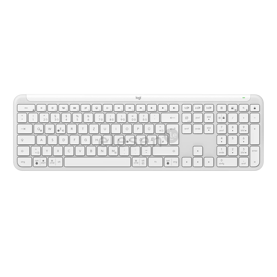 Logitech Signature Slim K950, US, balta - Belaidė klaviatūra