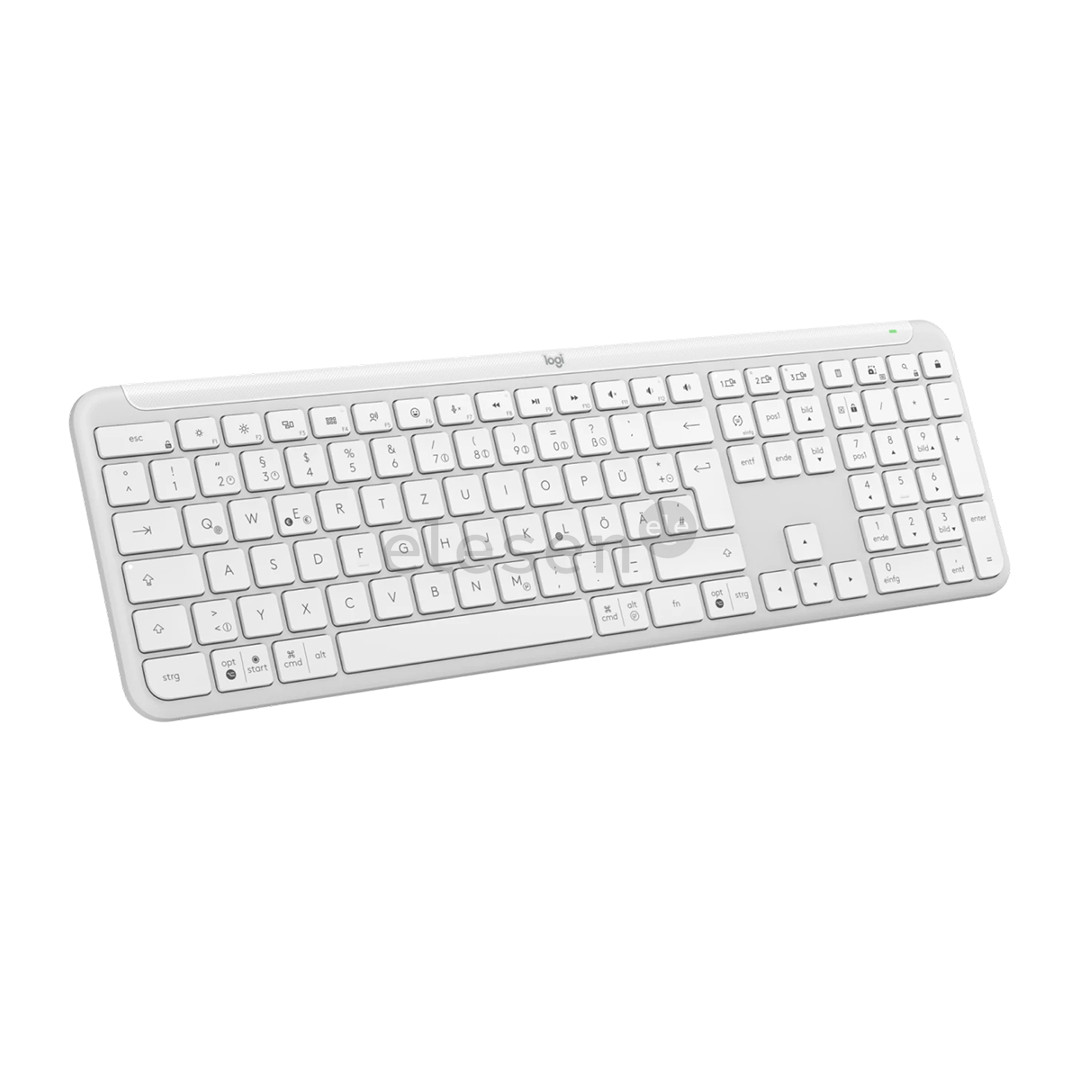 Logitech Signature Slim K950, US, balta - Belaidė klaviatūra