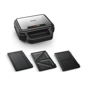 Tefal UltraCompact 3in1, grey/black - Waffle Maker, Sandwich Maker & Panini Press Item - SW383D10 SW383D10