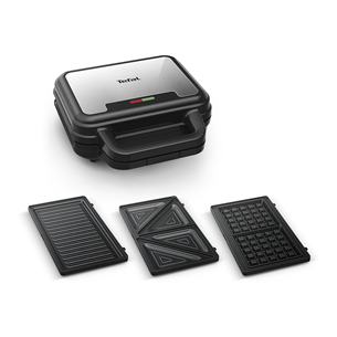 Tefal UltraCompact 3in1, pilka/juoda - Sumuštinių keptuvė Prekė - SW383D10 SW383D10