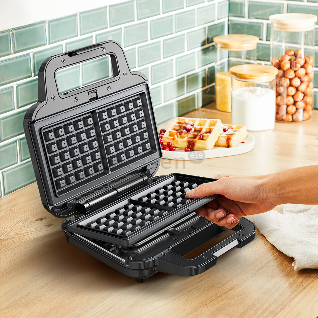 Tefal UltraCompact 3in1, grey/black - Waffle Maker, Sandwich Maker & Panini Press Item - SW383D10