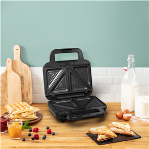 Tefal UltraCompact 3in1, pilka/juoda - Sumuštinių keptuvė Prekė - SW383D10