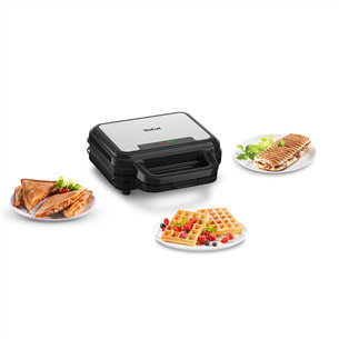 Tefal UltraCompact 3in1, grey/black - Waffle Maker, Sandwich Maker & Panini Press Item - SW383D10