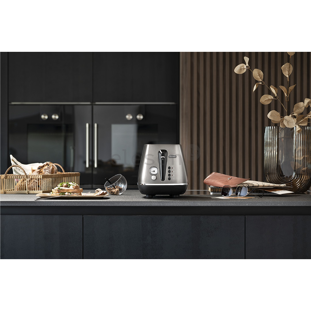 Delonghi Distinta Titanium, 900 W, titanium - Toaster