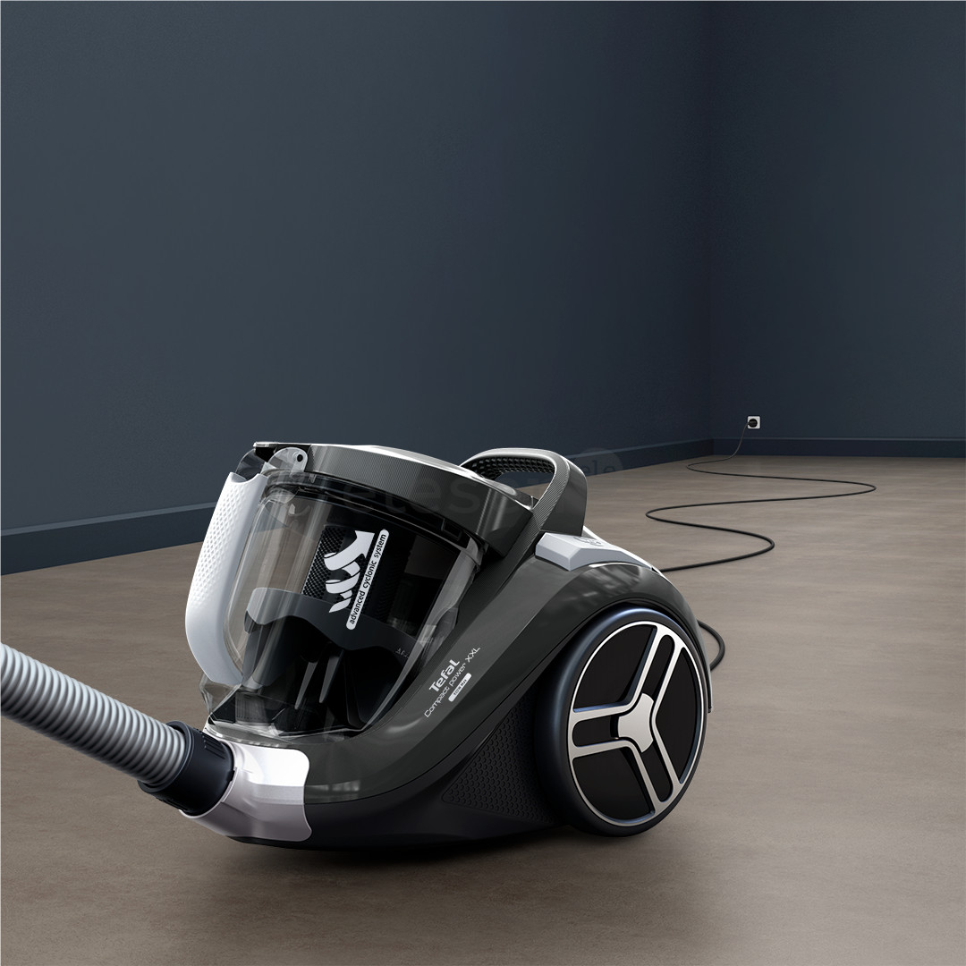 Tefal Compact Power XXL, 900 Вт, без мешка, серый - Пылесос Товар - TW4B36