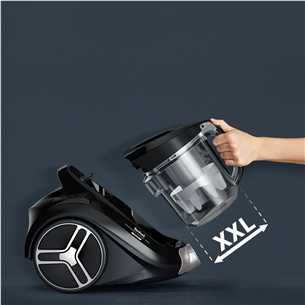 Tefal Compact Power XXL, 900 W, be maišelių, smėlio spalvos - Dulkių siurblys Prekė - TW4B70