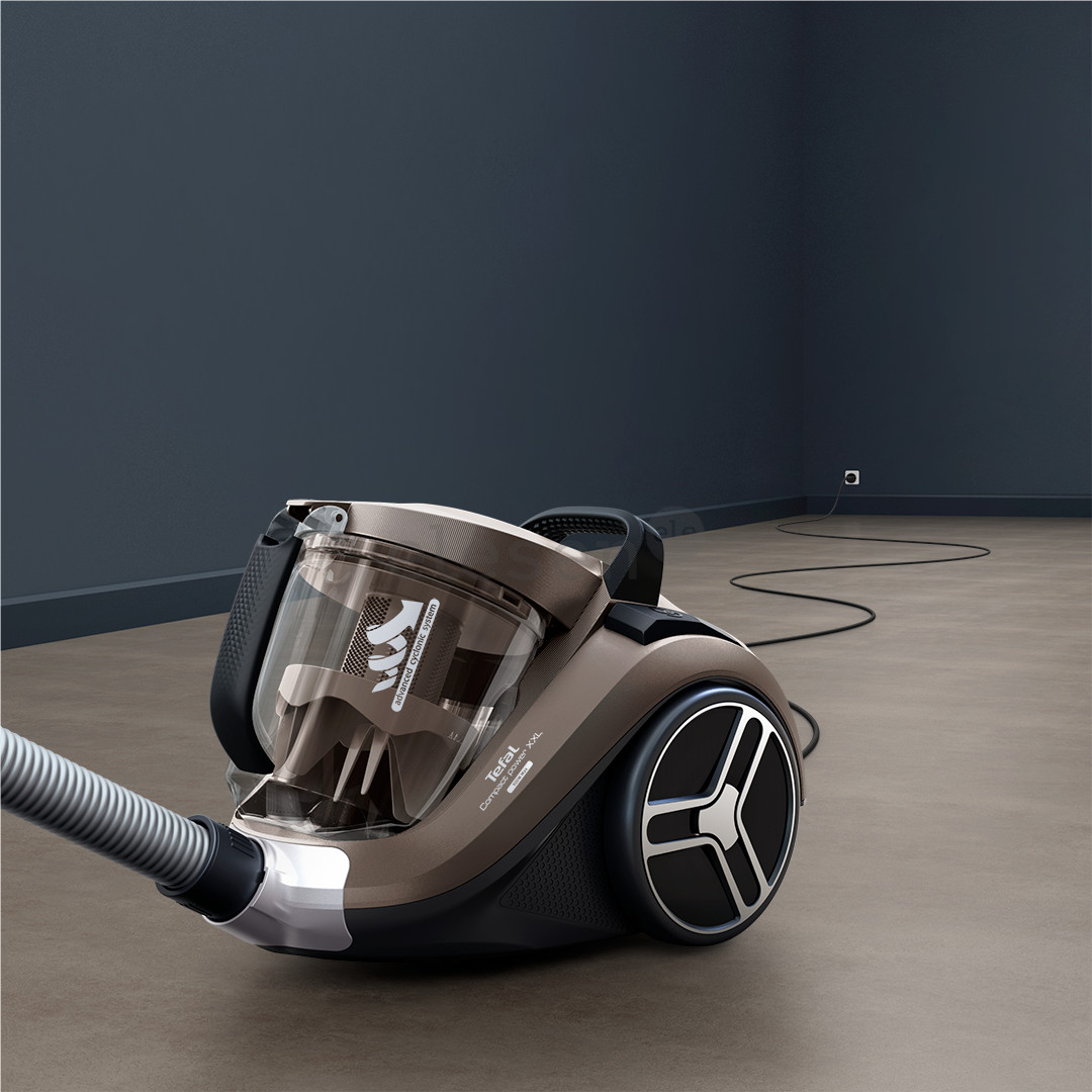 Tefal Compact Power XXL, 900 W, bagless, beige - Vacuum cleaner Item - TW4B70