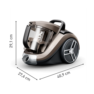 Tefal Compact Power XXL, 900 W, be maišelių, smėlio spalvos - Dulkių siurblys Prekė - TW4B70