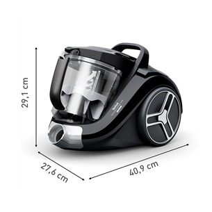 Tefal Compact Power XXL, 900 W, be maišelių, juodas - Dulkių siurblys Prekė - TW4B75