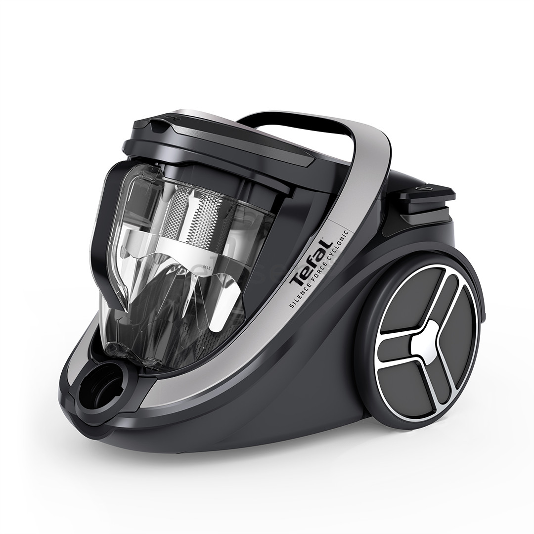 Tefal Silence Force Cyclonic Effitech, 500 W, be maišelių, juodas - Dulkių siurblys Prekė - TW7976