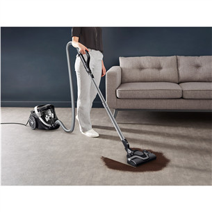 Tefal Silence Force Cyclonic Effitech, 500 W, be maišelių, juodas - Dulkių siurblys Prekė - TW7976