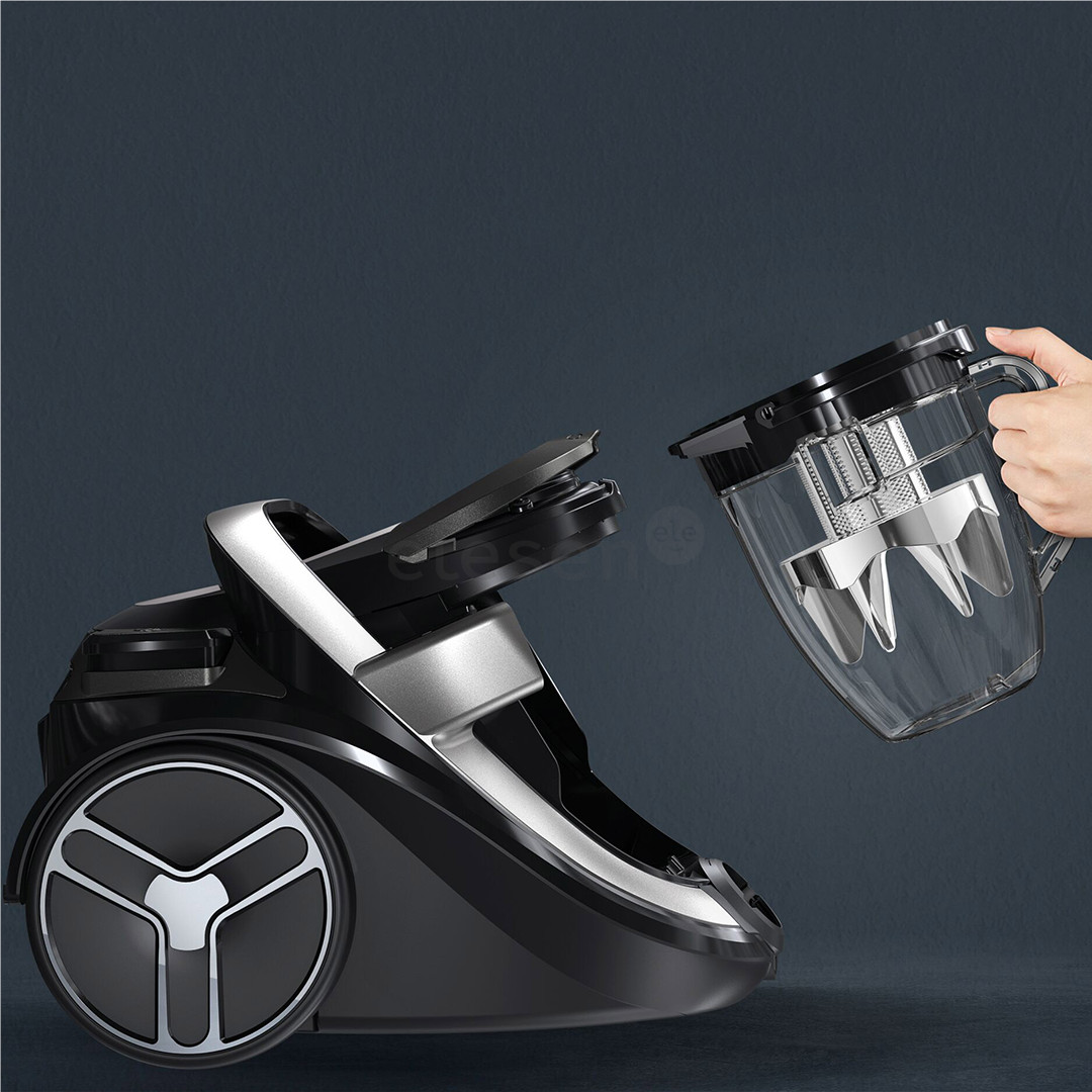 Tefal Silence Force Cyclonic Effitech, 500 W, be maišelių, juodas - Dulkių siurblys Prekė - TW7976