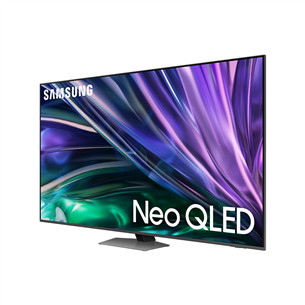Samsung QN85D, 55'', 4K UHD, Neo QLED, Mini LED, sidabro spalvos - Televizorius