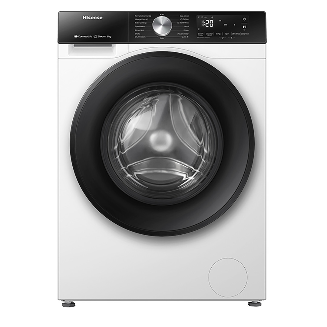 Hisense, 8 kg, depth 48 cm, 1400 rpm - Front load washing machine Item - WF3S8043BW