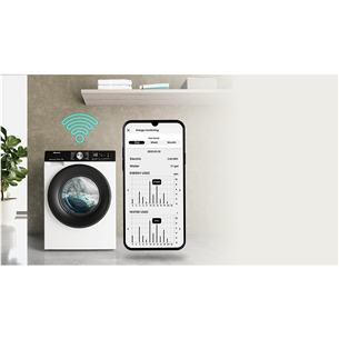 Hisense, 8 кг, глубина 48 см, 1400 об/мин - Стиральная машина с передней загрузкой Товар - WF3S8043BW
