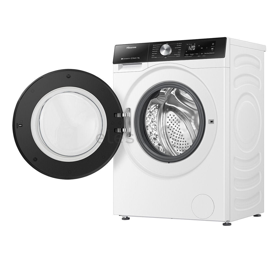 Hisense, 8 kg, depth 48 cm, 1400 rpm - Front load washing machine Item - WF3S8043BW