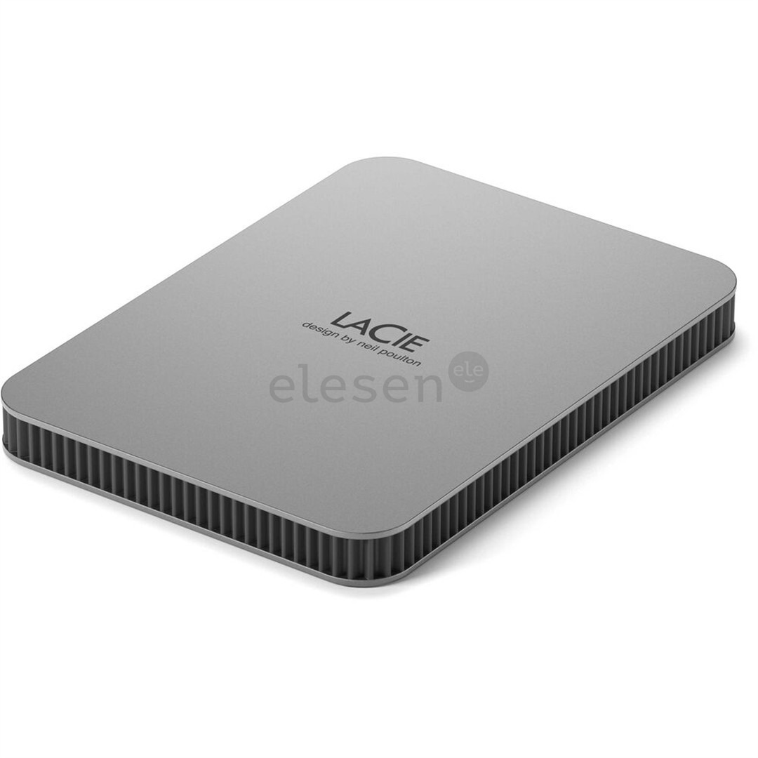 LaCie Mobile Drive, USB-C, 1 TB, gray - External hard drive Item - STLP1000400