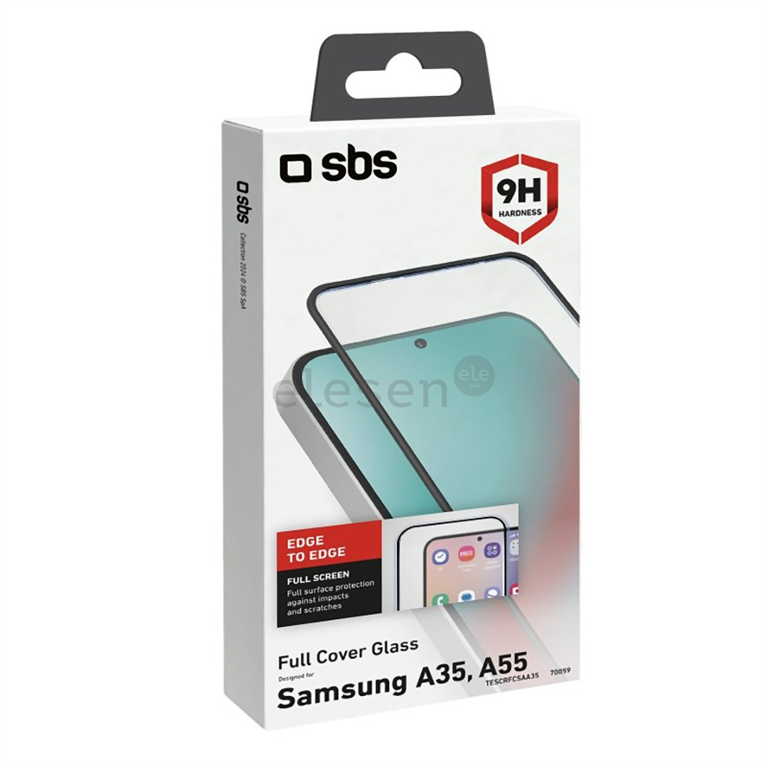 SBS Full Cover Glass Screen Protector, Samsung Galaxy A35/A55 - Ekrano apsauga Prekė - TESCRFCSAA35