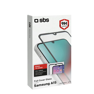 SBS Full Cover Glass Screen Protector, Samsung Galaxy A15 - Ekrano apsauga Prekė - TESCRFCSAA15