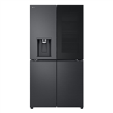 LG, Instaview, 638 L, aukštis 180 cm, juodas - Šaldytuvas