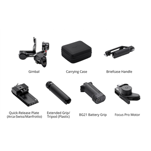 DJI RS 4 Gimbal Stabilizer Combo, juodas - Stabilizatorius Prekė - CP.RN.00000344.01