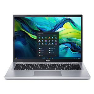 Acer Aspire Go 14, i3, 8 GB, 256 GB, ENG, sidabrinis - Nešiojamas kompiuteris Prekė - NX.KT8EL.001 NX.KT8EL.001