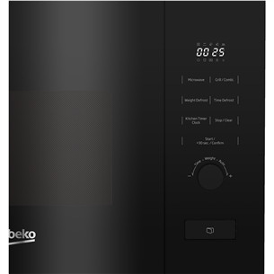 Beko, 20 L, 800 W, black - Built-in Microwave oven with grill