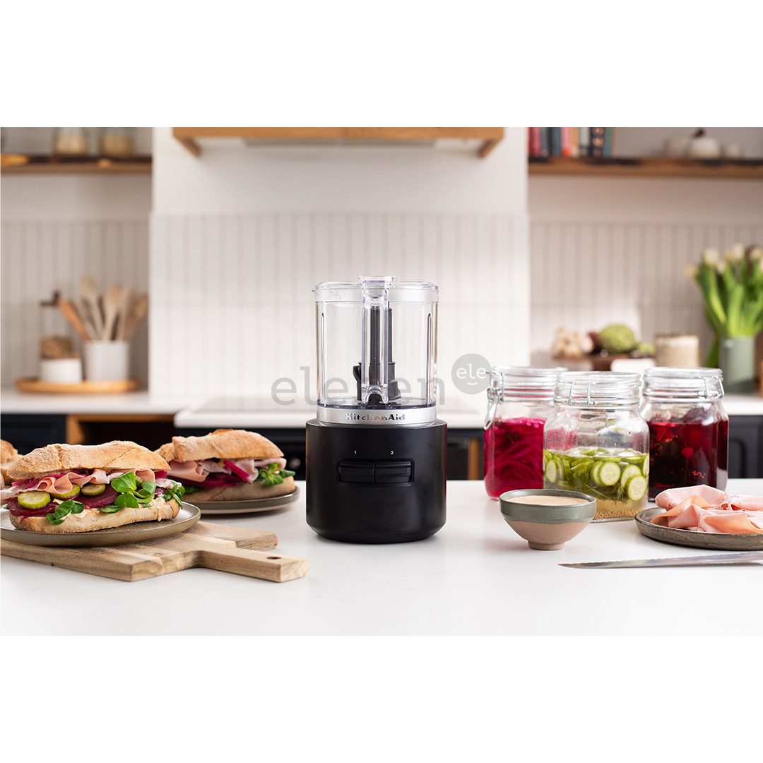 KitchenAid Go, be baterijos, juodas - Smulkintuvas Prekė - 5KFCR500BM