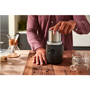 KitchenAid Go, su baterija, juoda - Kavamalė Prekė - 5KBGR111BM