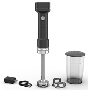 KitchenAid Go, с аккумулятором, матовый черный - Беспроводной погружной блендер Товар - 5KHBRV71BM 5KHBRV71BM