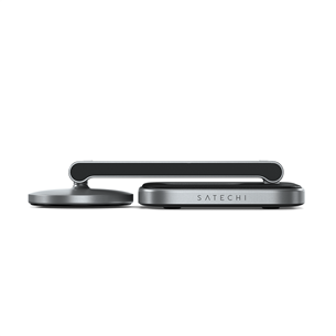 Satechi 2-in-1 Foldable Qi2 Charging Stand - Belaidžio įkrovimo stotelė Prekė - ST-Q21FM
