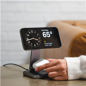 Satechi 2-in-1 Foldable Qi2 Charging Stand - Belaidžio įkrovimo stotelė