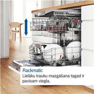 Bosch, Series 8, 14 komplektų talpa - Įmontuojama indaplovė