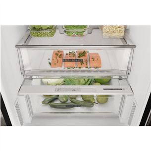 Whirlpool, NoFrost, 335 L, 192 cm, juodas - Šaldytuvas