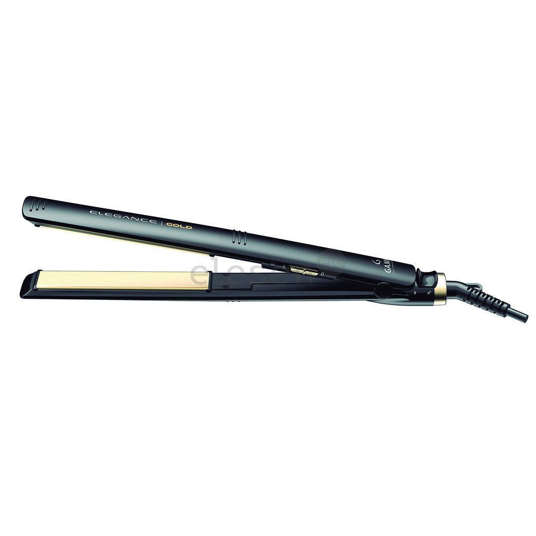 GA.MA Elegance Gold, juodas - Plaukų tiesintuvas
