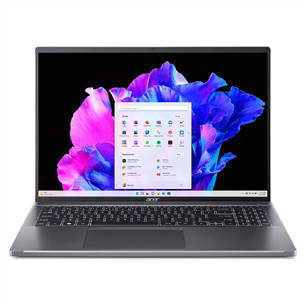 Acer Swift Go 16, 16'', WUXGA, i5, 16 GB, 512 GB, pilkas, ENG - Nešiojamasis kompiuteris NX.KFTEL.002