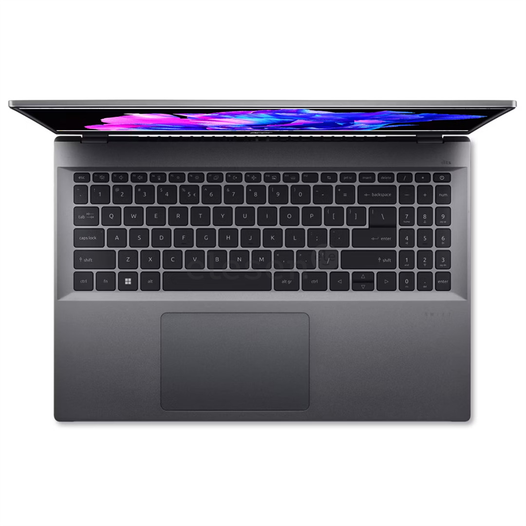 Acer Swift Go 16, 16'', WUXGA, i5, 16 GB, 512 GB, pilkas, ENG - Nešiojamasis kompiuteris