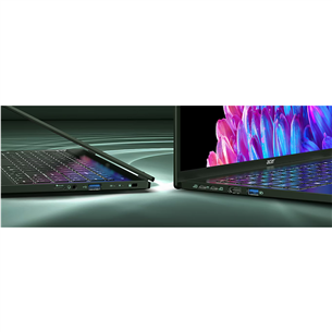 Acer Swift Edge 16, 16'', 3.2K, OLED, Ryzen 7, 16 GB, 1 TB, juodas, ENG - Nešiojamas kompiuteris Prekė - NX.KTDEL.001