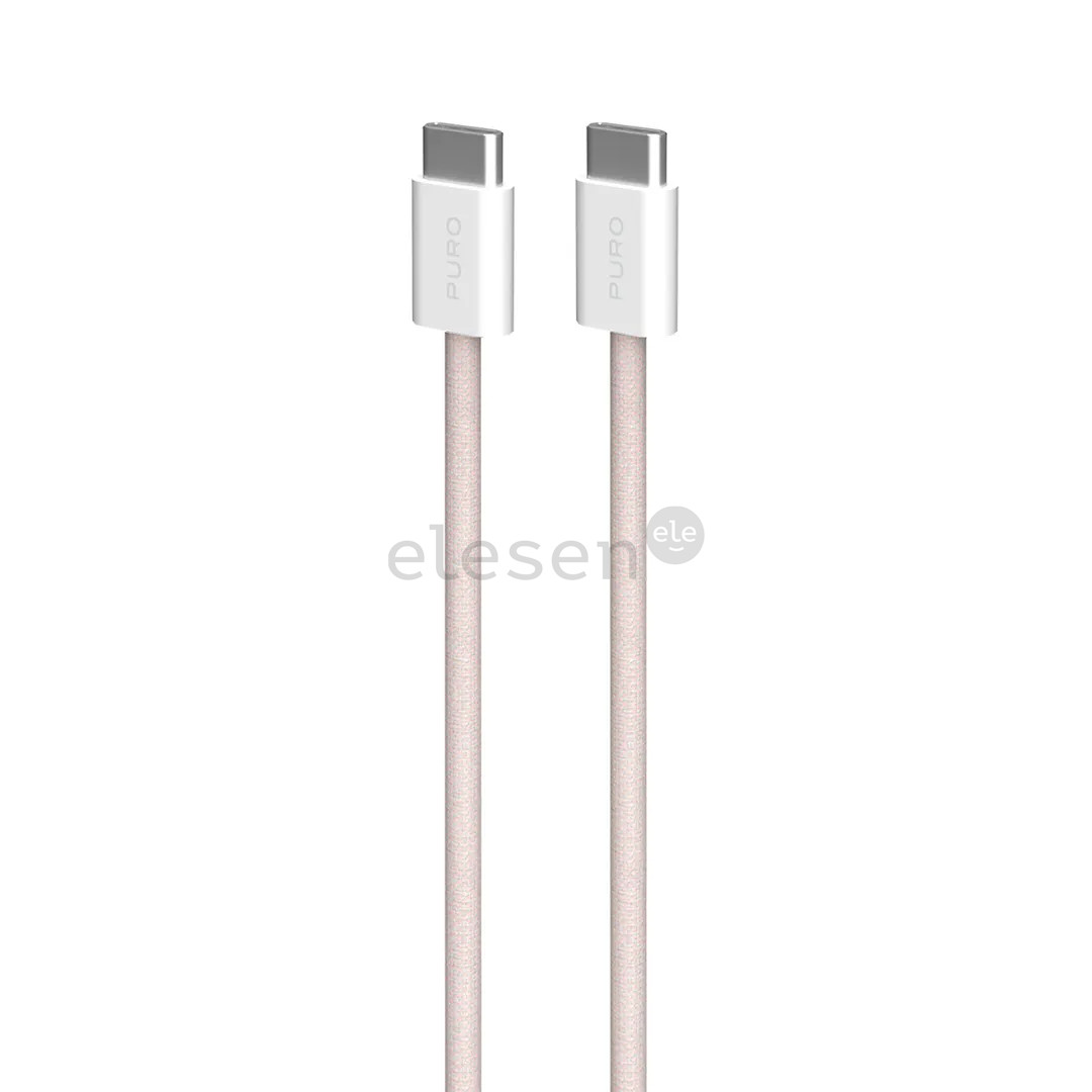 Puro Fabrik 2.0, USB-C to USB-C, 60 W, rose - Cable Item - PUCCCFABK415MTROSE