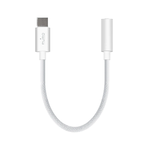 Puro Fabrik, 3,5 mm - USB-C, baltas - Adapteris Prekė - PUAUSBCAUXWHI PUAUSBCAUXWHI