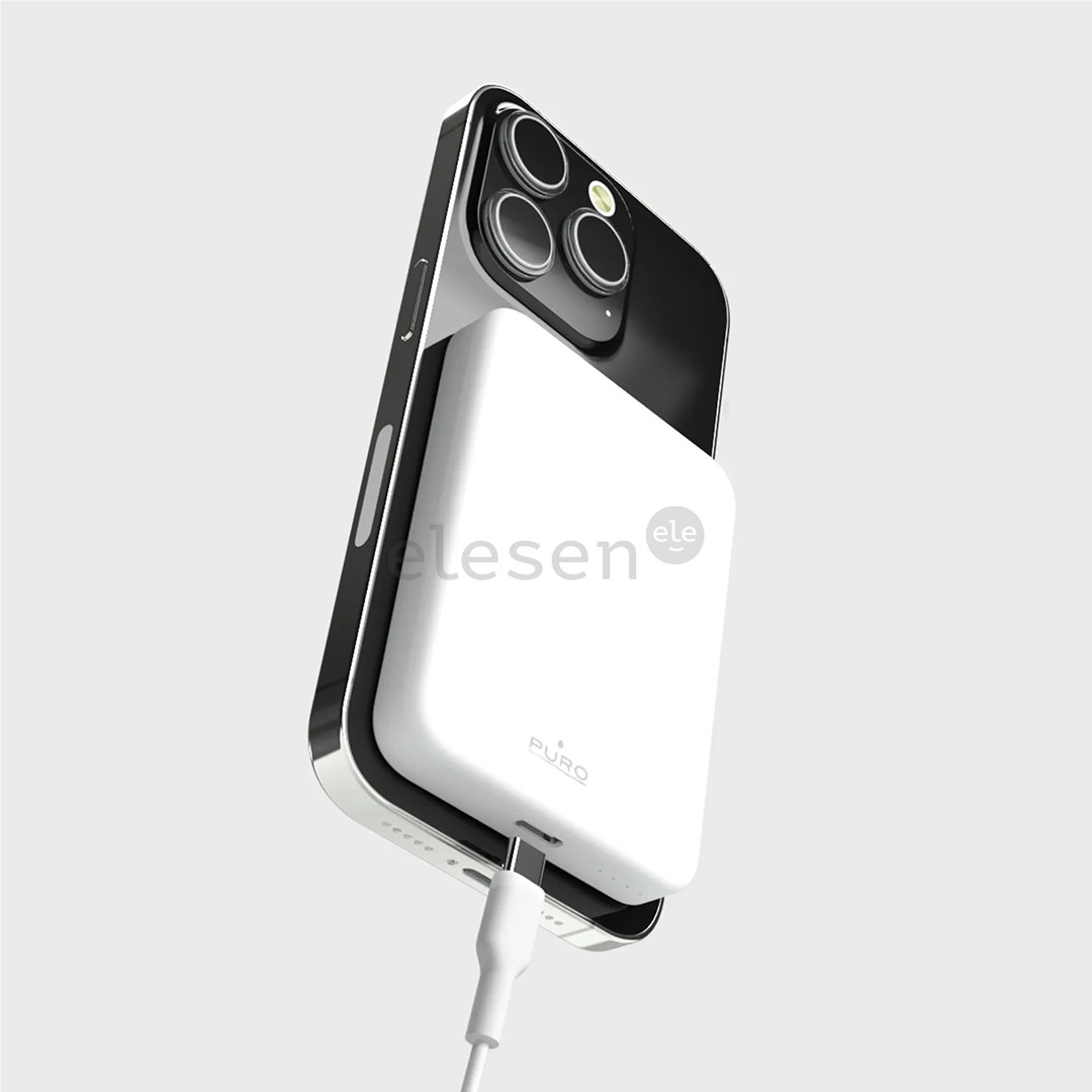 Puro Mini Power Mag, 4000 мАч, MagSafe, USB-C, белый - Внешний аккумулятор Товар - PUFCBB40P2MAGWHI