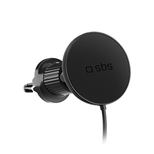 SBS 15W Car Holder, Magsafe, airvent clip, juodas - Belaidis telefono laikiklis Prekė - TESUPPMAG15WVENT TESUPPMAG15WVENT