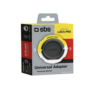SBS LockPro Universal Smartphone Adapter, juodas - LockPro Adapteris Prekė - TEURUNIADAPT