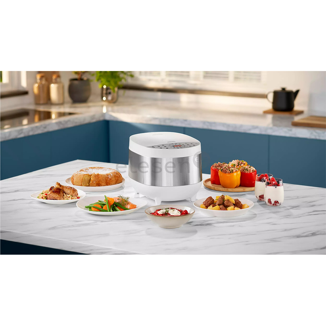 Philips All-in-One Cooker 3000, white/grey - Multi cooker Item - HD4713/40